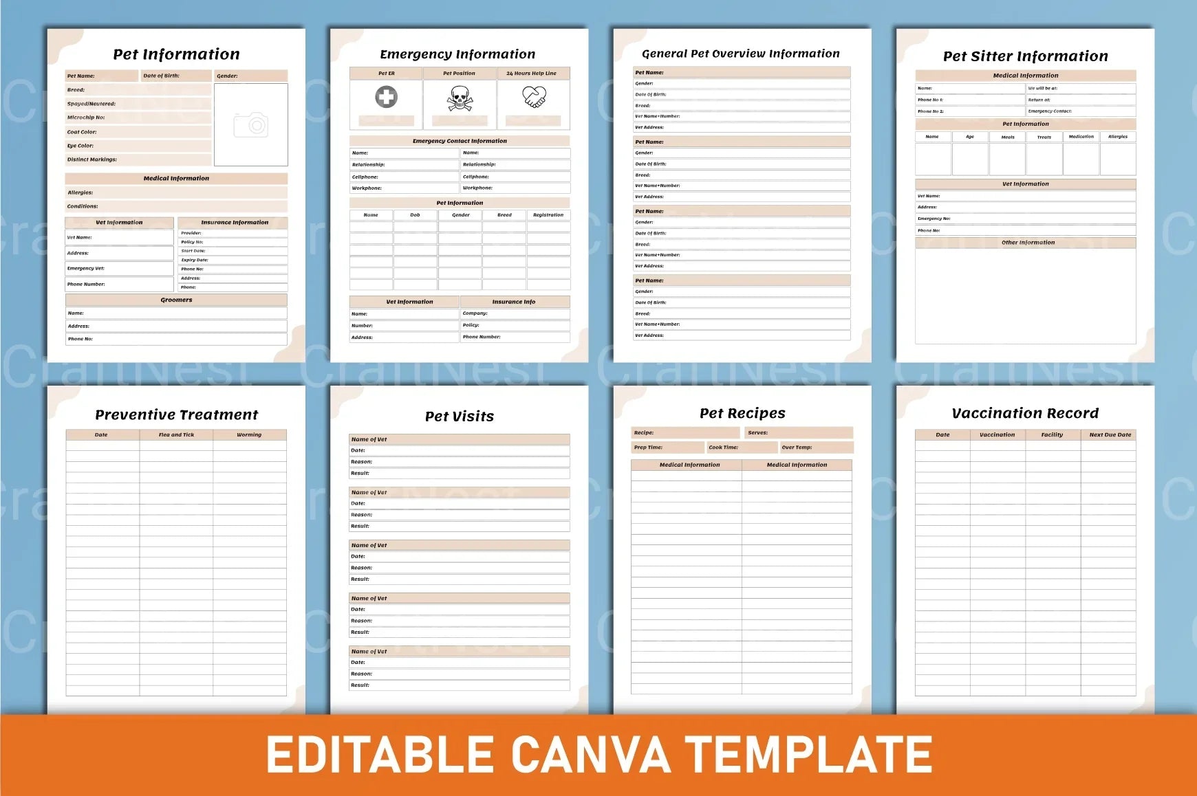 Pet Care Planner: Organize Your Pet's Needs - CraftNest - Digital Crafting and Art