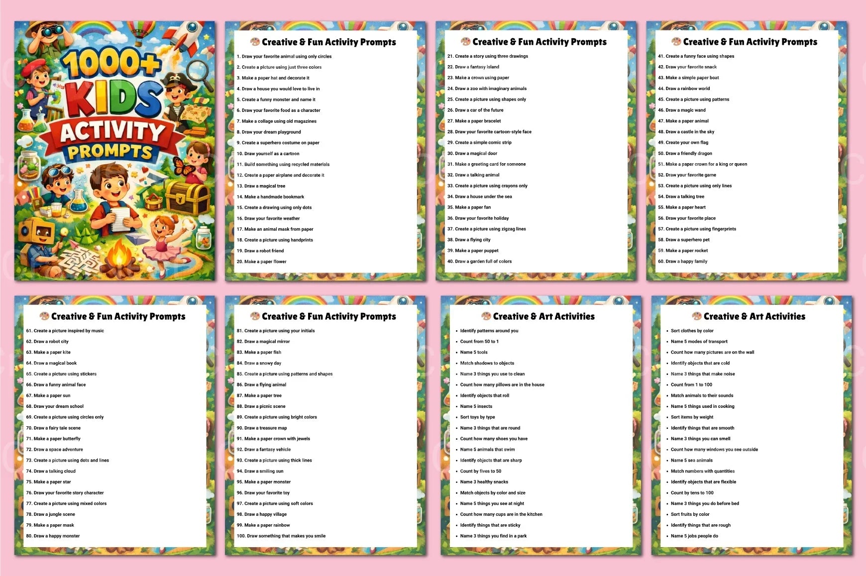 Creative Kids Activity Prompts for Fun and Learning - CraftNest - Digital Crafting and Art