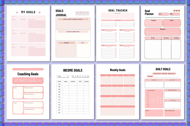 Goal Planner Guide - CraftNest - Digital Crafting and Art