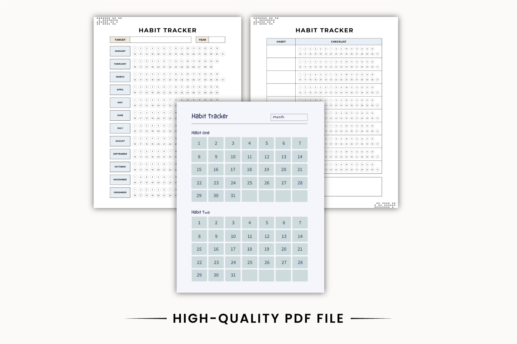 Habit Tracking Journal