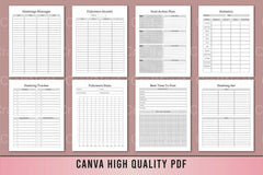 Social Media Planner Template - CraftNest - Digital Crafting and Art