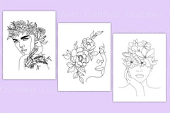 Flower Girl Coloring Page - CraftNest - Digital Crafting and Art