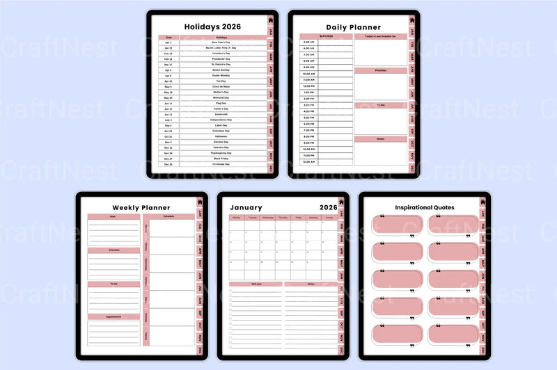 Vision Board Workbook for Goal Setting and Inspiration - CraftNest - Digital Crafting and Art