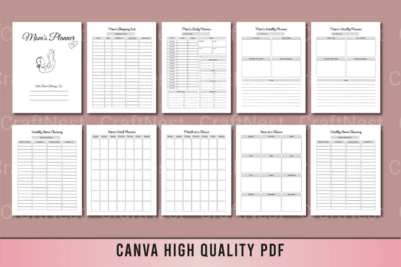 Ultimate Mom Planner for Busy Moms - CraftNest - Digital Crafting and Art