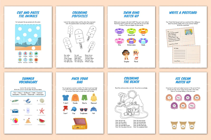 Summer Booklet Guide - CraftNest - Digital Crafting and Art