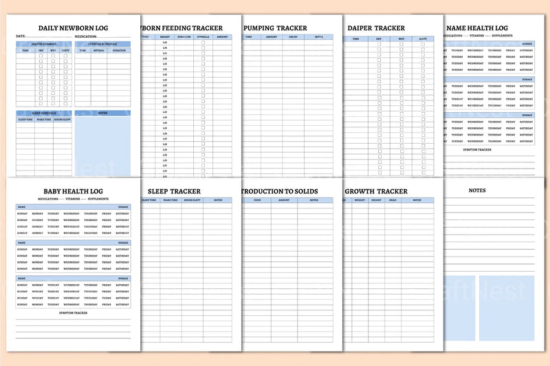 Newborn Planner Guide - CraftNest - Digital Crafting and Art