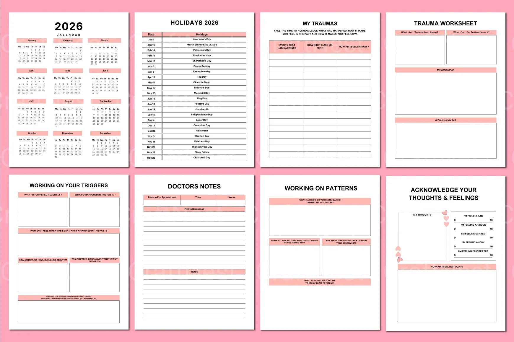 PTSD Recovery Workbook: A Comprehensive Guide - CraftNest - Digital Crafting and Art