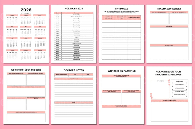 PTSD Recovery Workbook: A Comprehensive Guide - CraftNest - Digital Crafting and Art