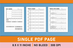 Diabetes Planner Printable Bundle - CraftNest - Digital Crafting and Art