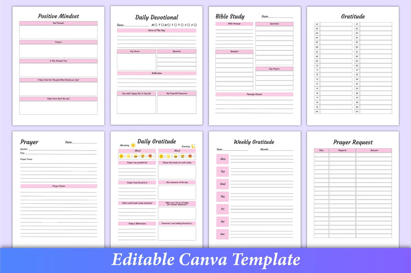 Bible Devotional Planner - 100 Planner - CraftNest - Digital Crafting and Art