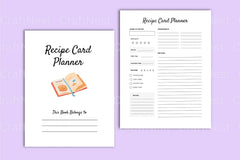 Recipe Card Planner Template - CraftNest - Digital Crafting and Art