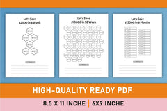 Money Saving Challenges Planner Bundle - CraftNest - Digital Crafting and Art