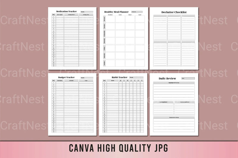 Mental Health Self-Care Planner - CraftNest - Digital Crafting and Art