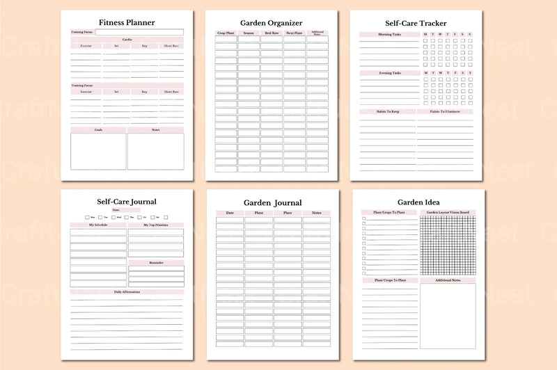Household Planner for Efficient Home Management - CraftNest - Digital Crafting and Art