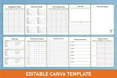 Home Plant Care Planner Template - CraftNest - Digital Crafting and Art