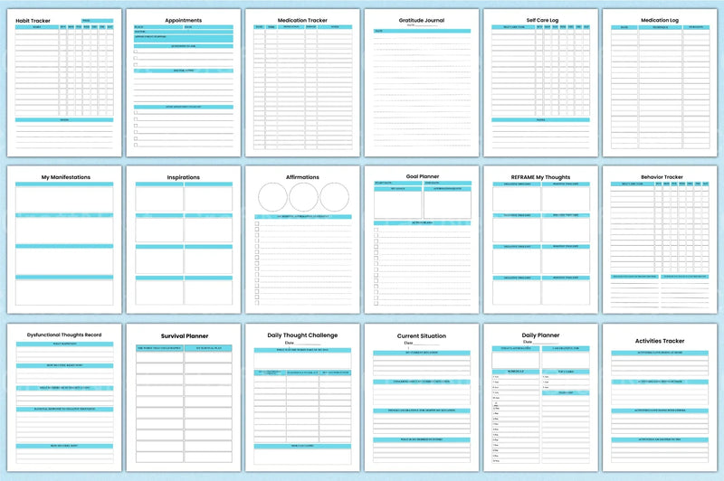 Anxiety and Depression Workbook - CraftNest - Digital Crafting and Art
