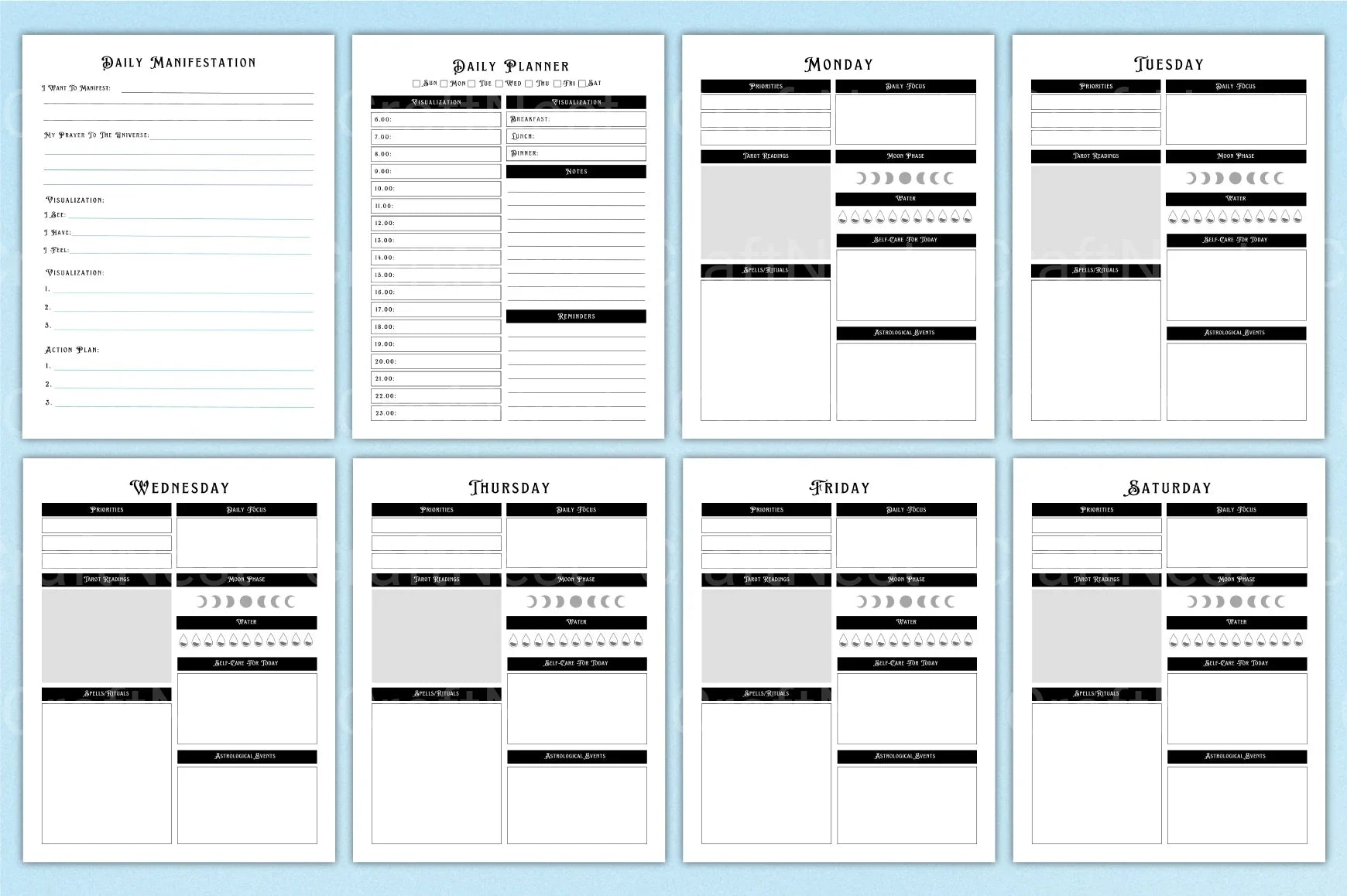 Witchy Planner: Enchant Your Daily Organization - CraftNest - Digital Crafting and Art