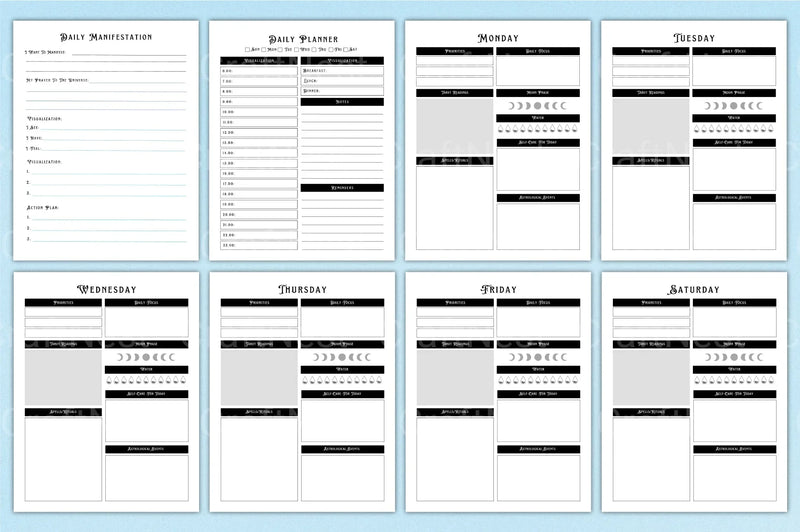 Witchy Planner: Enchant Your Daily Organization - CraftNest - Digital Crafting and Art