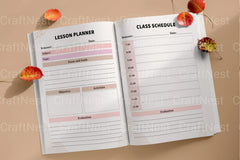 Customizable Teacher Planner Template - CraftNest - Digital Crafting and Art