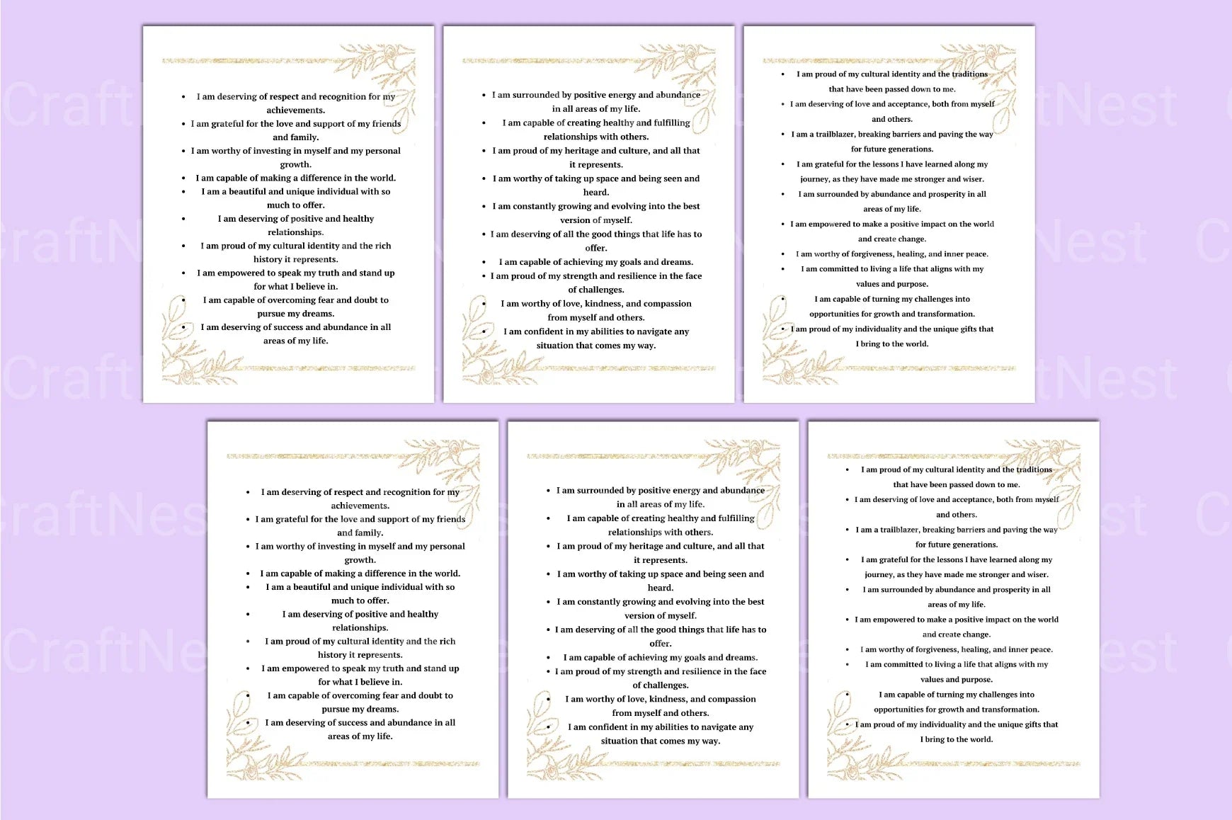 100 Positive Affirmations for Empowering Black Women - CraftNest - Digital Crafting and Art