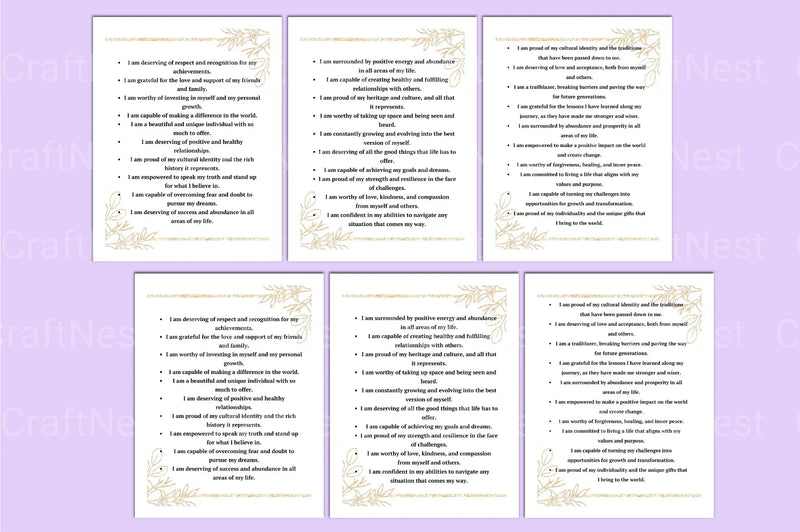 100 Positive Affirmations for Empowering Black Women - CraftNest - Digital Crafting and Art