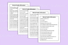 Mental Health Positive Affirmation - CraftNest - Digital Crafting and Art