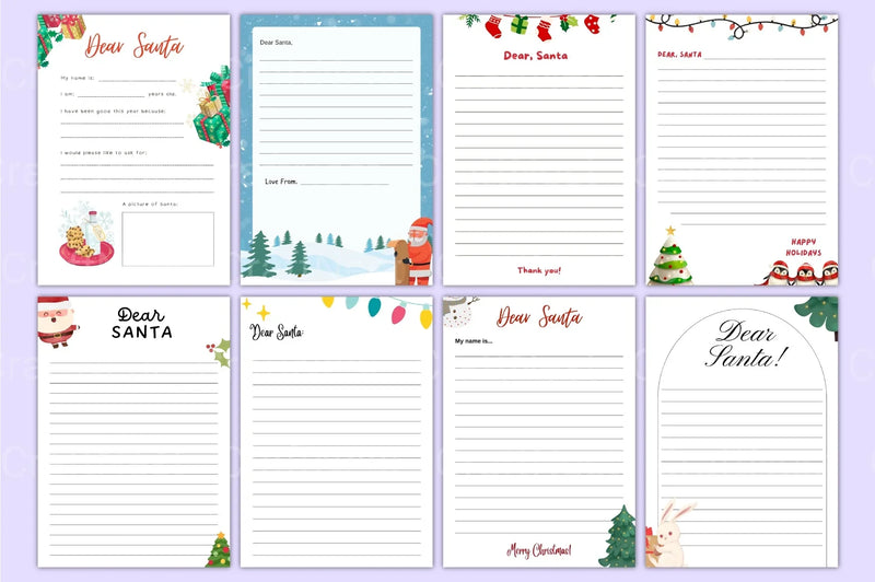 Mega Letter to Santa Template - CraftNest - Digital Crafting and Art