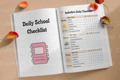 Kids Daily School Checklist Schedule - CraftNest - Digital Crafting and Art