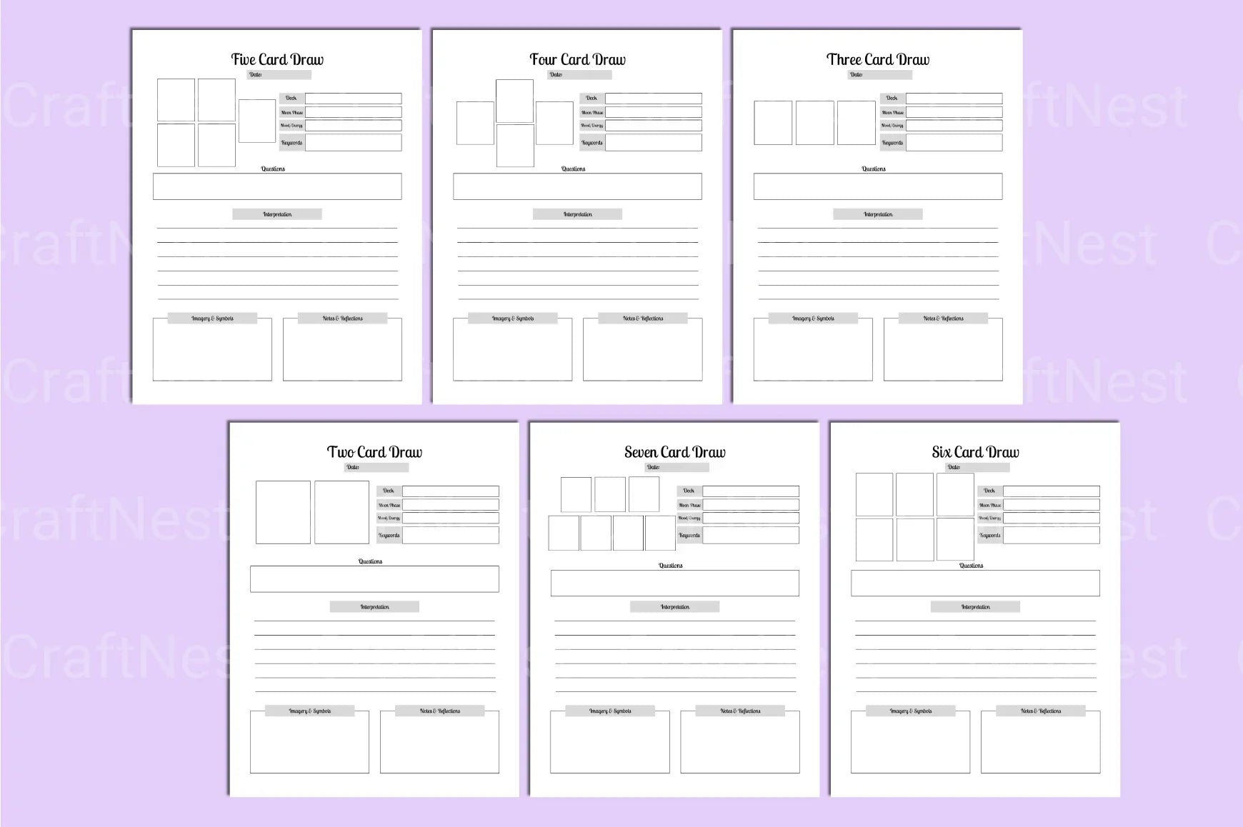 Tarot Card Design Collection - CraftNest - Digital Crafting and Art