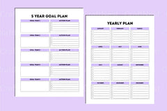 Yearly Goal Planner - CraftNest - Digital Crafting and Art