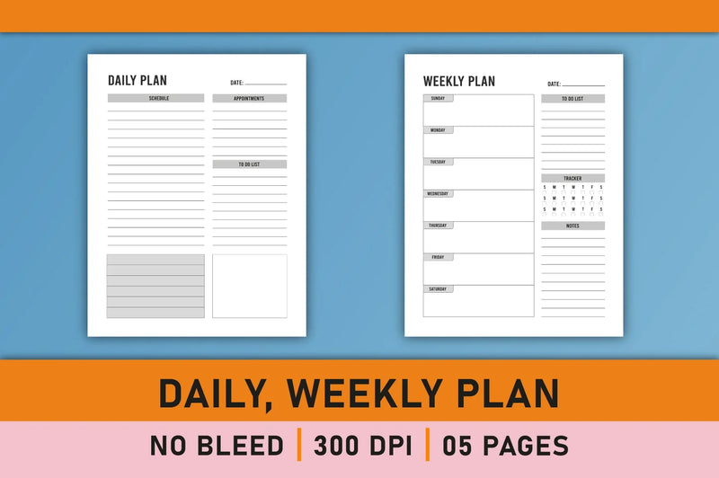 Daily Weekly Monthly Yearly Planner Bundle - CraftNest - Digital Crafting and Art