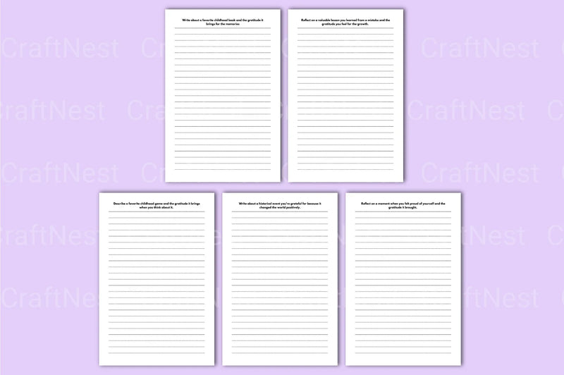 Daily Gratitude Prompts for Mindfulness - CraftNest - Digital Crafting and Art