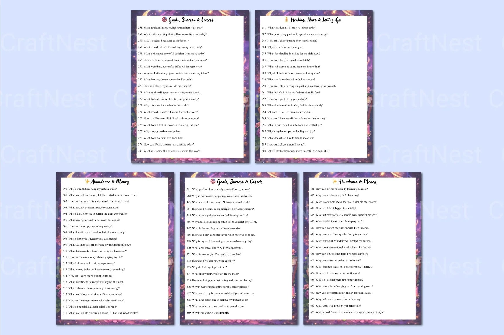 Manifestation Prompts Guide - CraftNest - Digital Crafting and Art
