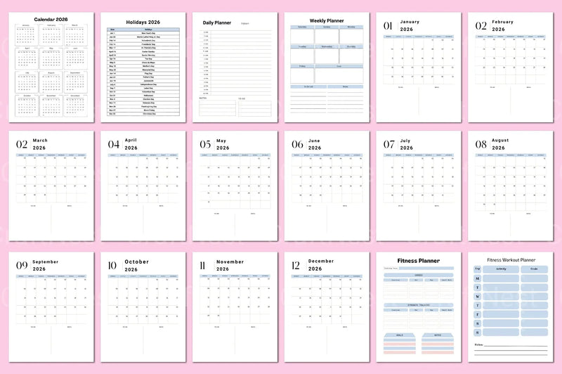 Fitness Planner Guide - CraftNest - Digital Crafting and Art