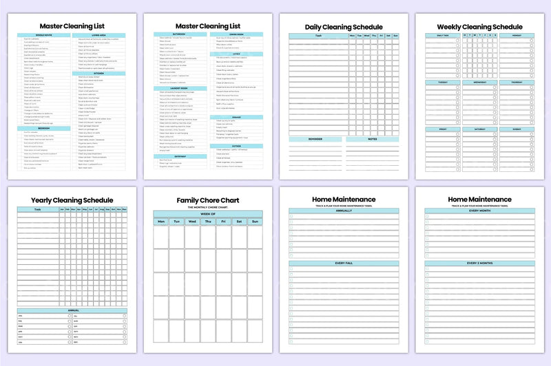 Cleaning Planner 2023 - CraftNest - Digital Crafting and Art