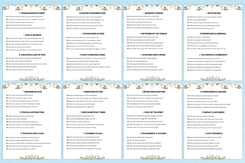 500 Bible Prompts for Inspiration - CraftNest - Digital Crafting and Art