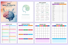 Mental Health Workbook for Personal Growth - CraftNest - Digital Crafting and Art