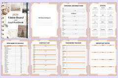Vision Board Goal Workbook for Success - CraftNest - Digital Crafting and Art