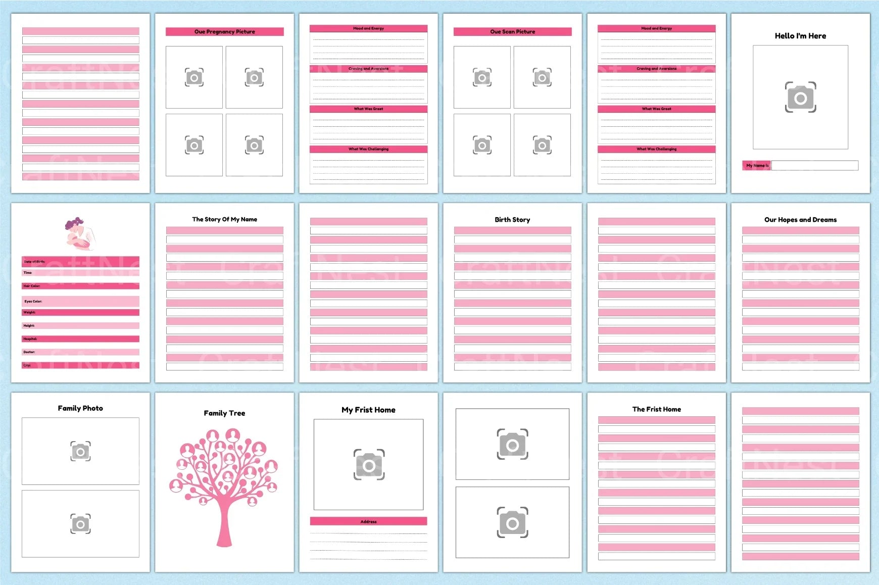 Baby Memory Book: Cherished Keepsake for New Parents - CraftNest - Digital Crafting and Art