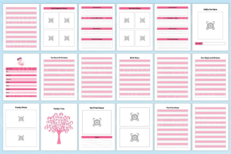 Baby Memory Book: Cherished Keepsake for New Parents - CraftNest - Digital Crafting and Art