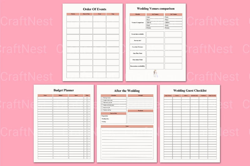 Bride Organizer Services - CraftNest - Digital Crafting and Art