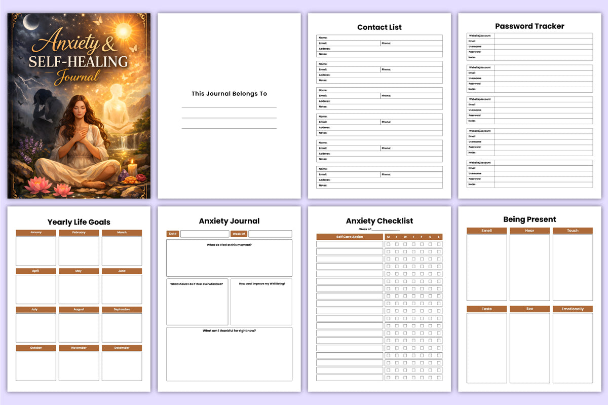 Anxiety Self-Healing Journal