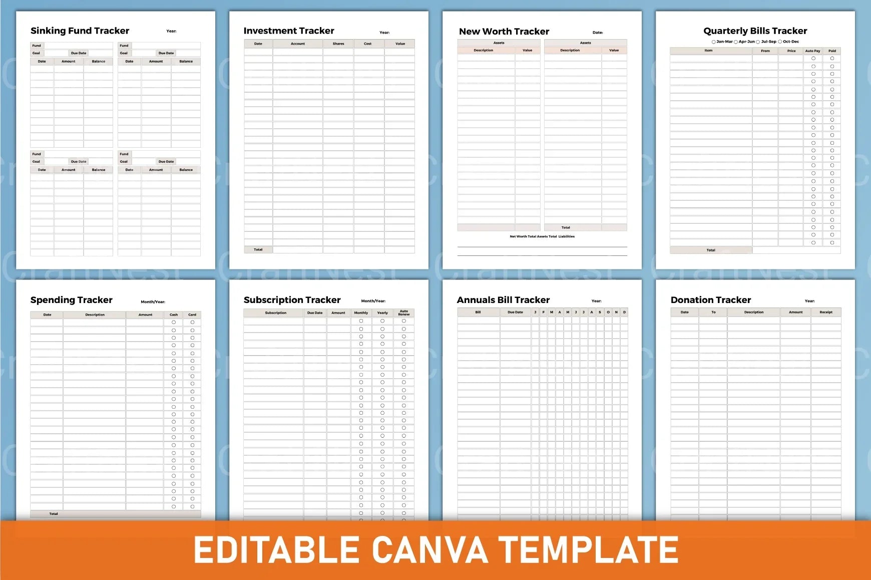 Finance Tracker Tool - CraftNest - Digital Crafting and Art
