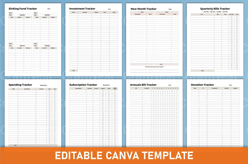 Finance Tracker Tool - CraftNest - Digital Crafting and Art