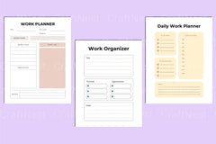 Work Planner Template - CraftNest - Digital Crafting and Art
