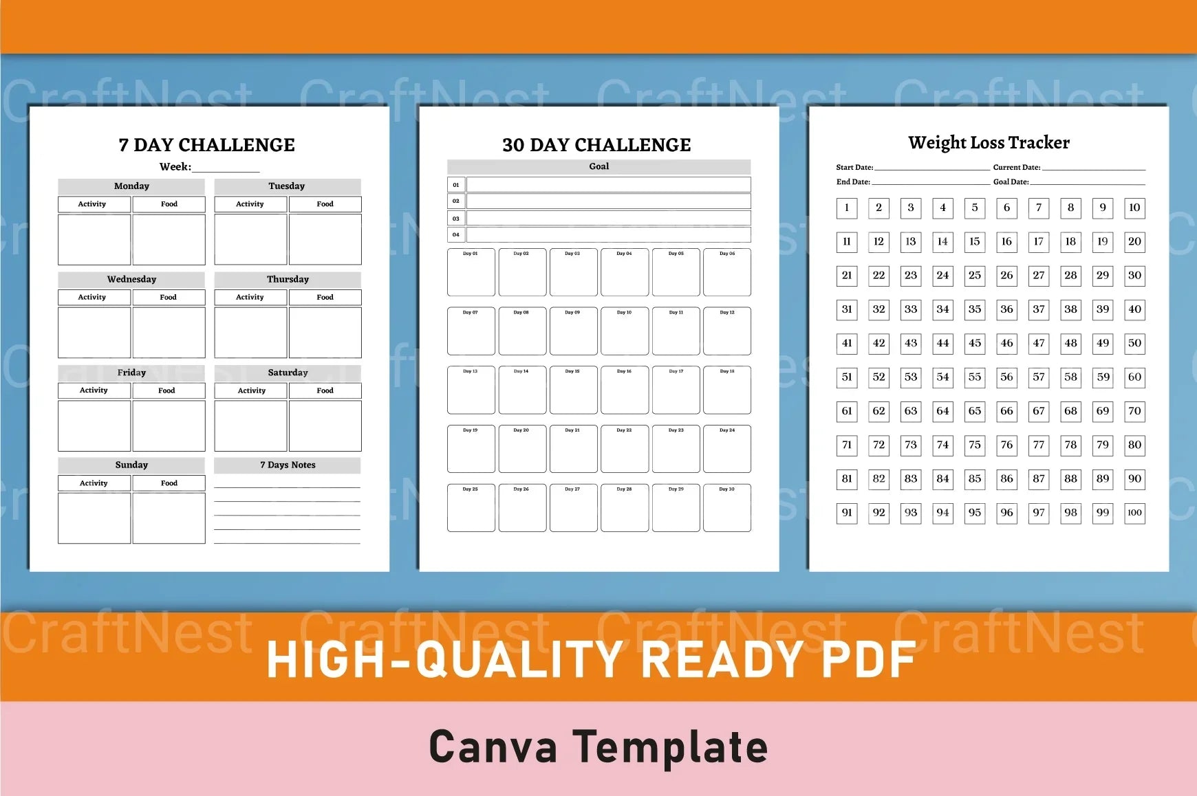Weight Loss Tracker Tool - CraftNest - Digital Crafting and Art