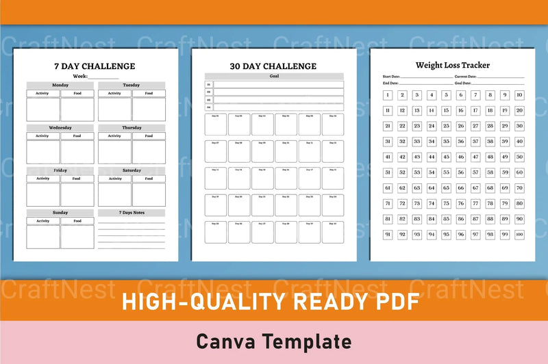 Weight Loss Tracker Tool - CraftNest - Digital Crafting and Art