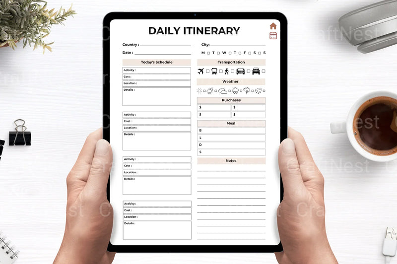 Travel Planner Guide - CraftNest - Digital Crafting and Art