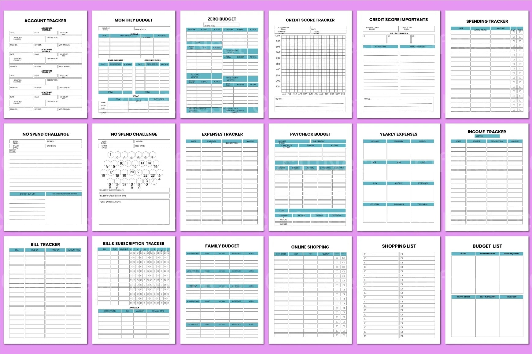 Budget Organizer Tool - CraftNest - Digital Crafting and Art