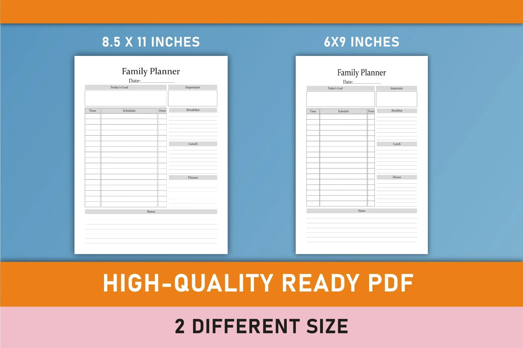 Family Planner - CraftNest - Digital Crafting and Art